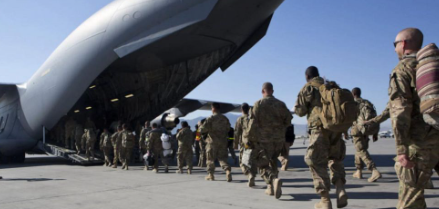 USA army retreat from Afghanistan