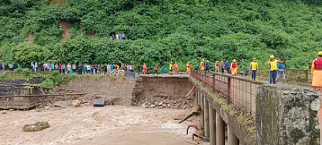 Destruction after flood in Dehradun 2025